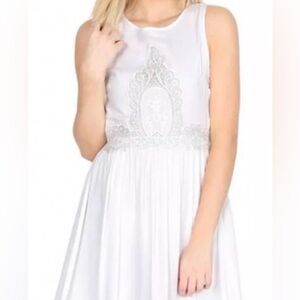 Elegant White Kids Formal Dress